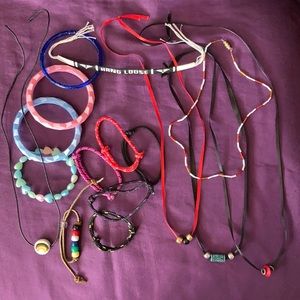 Lot of youth jewelry - bracelets, necklaces
